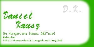 daniel kausz business card